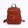 Women's backpack made of artificial leather with lightning, 2 pockets, redhead color