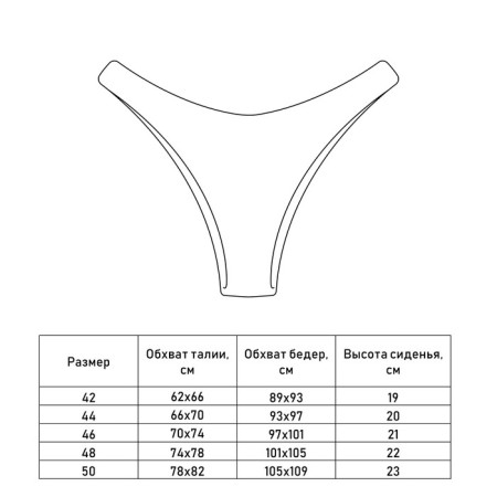 Female women's swimming trunks minku bikini, blue color, size 46-5