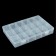 Container for fishing trifles K-63, plastic, transparent, 27.2 x 18 x 4.1 cm