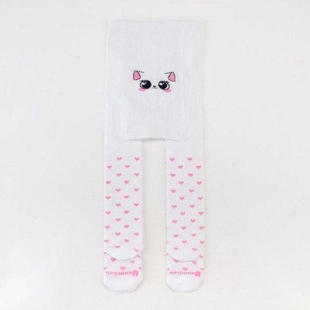 Pantyhose crumb I am a “cat”, white color, height 74-80 cm-2