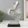 Polystone souvenir "Girl in a scarf and young man" silver 16.3x10.5x26 cm