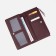 Women's wallet on the button, burgundy color