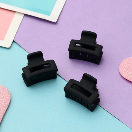 Hair crab "Ariella" (set of 6 pcs) straight, 2.5 cm, black-1