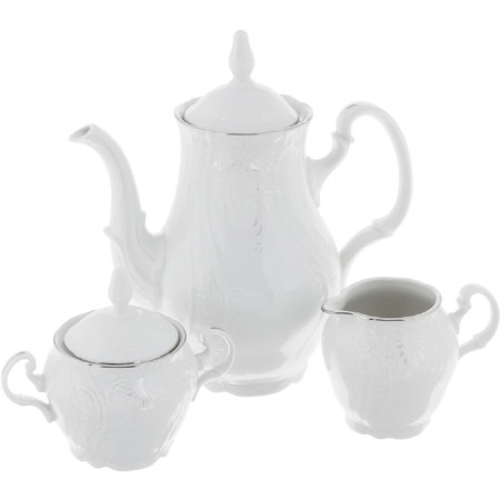 Coffee service 6/9 BERNADOTTE, Decor "Decol, Platinum layering", 15 items-1