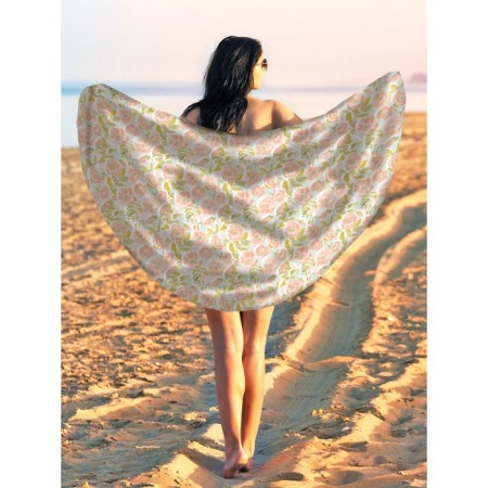 Pareo and beach rug "Inspiration", d = 150 cm