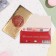 Envenue for money "Wealth and prosperity!" embossing, golden background, 16.5x8.5 cm