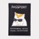 Cover for passport, black color