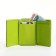 Women's wallet on magnet, green color