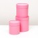 Set of round boxes 3 in 1, "pink", 16x16, 14x14, 12x12 cm