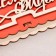 Bill "Happy Wedding", 17x9.5x2.5 cm, red