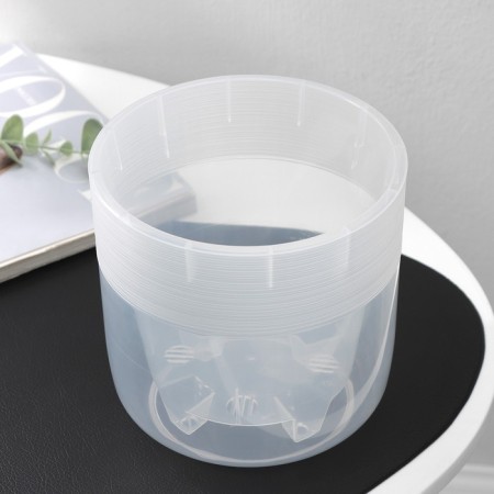 Kashpo for flowers with an insert "Linel", 2.7 l, d = 16 cm, h = 16 cm, transparent-4