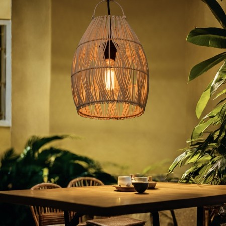 Ceiling Lamp from Rotan "Aldo" 1x120W, E27, 23x23x30 cm