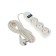 Extension cord Luazon Lighting Eco, 3 sockets, 6 m, 10 A, 3500 W, PVS 3x1 mm2, s/c, with off