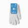 Female gloves, gray color, rn 7-8