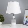 Bulbed Labor Labor "Jasmine" E27 40W Belo-chromium 28x28x45.5 cm