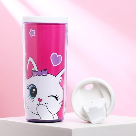 Thermost man with an insert "cat" 350 ml-2