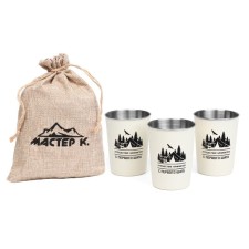 A set of camping glasses 