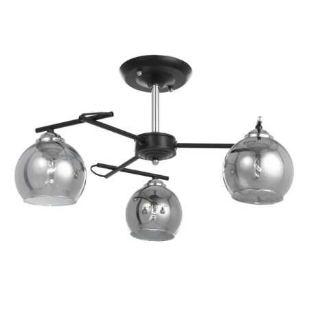 Chandelier 1108/3cr E27 40W Black-chromium 54x54x24 cm Bayerlux