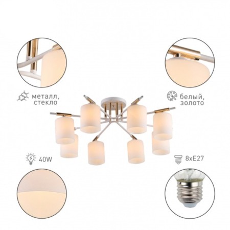 AMANDA 9092-308 8 X E27 40W chandelier-3