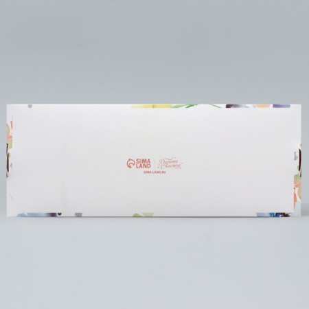 Confectionery packaging, a cupcake box with a window, “floral gamut”, 26 x 10 x 8 cm-4