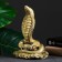 Figure "Cobra on money" gold, 26x16x10cm