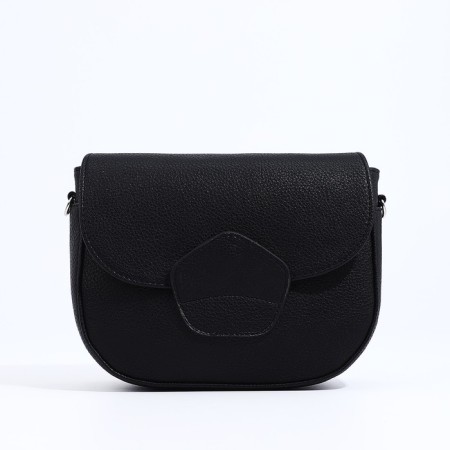 Richet bag on a magnet, outer pocket, long belt, black color