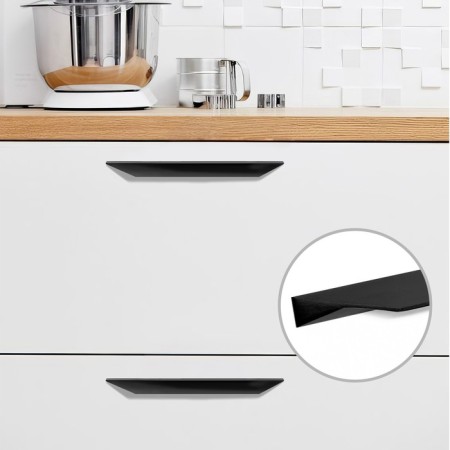 Furniture handle CAPPIO, M/O = 160 mm, length 250 mm, color black