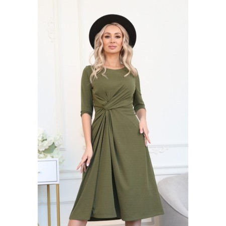 Women's dress, size 54, khaki color-9