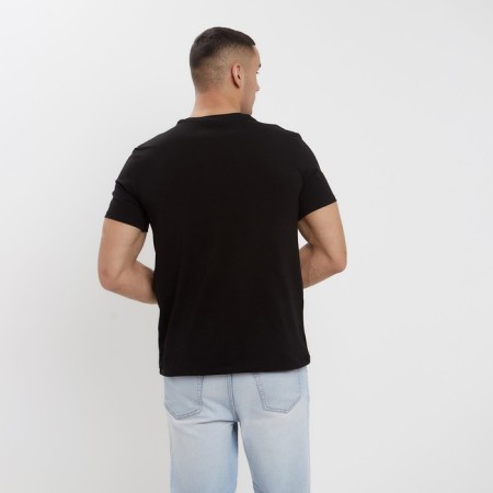 Men's T-shirt Minaku Slim Fit: Black color, rr 52-2