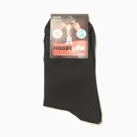 Socks men's david, black color, size 25-2