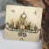 Ring "Valhalla" with runes, white color in gold, 17 size