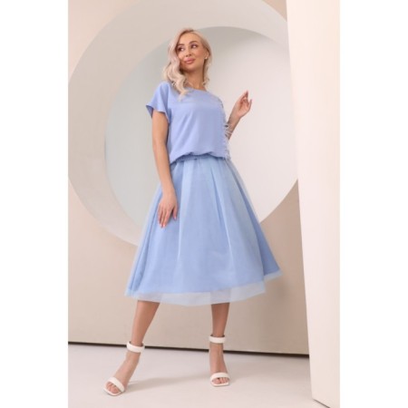 Women's skirt, size 48, blue color