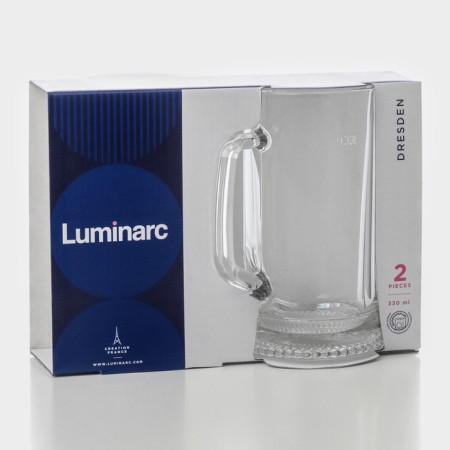 A set of glass mugs for beer Luminarc "Dresden", 330 ml, 2 pcs-6