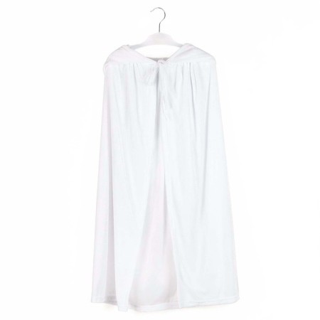 Carnival cloak for children, plush white, length 80 cm-5