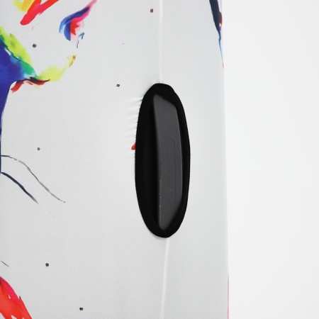 Coverage for a suitcase 28 ", white/multi -colored color-3