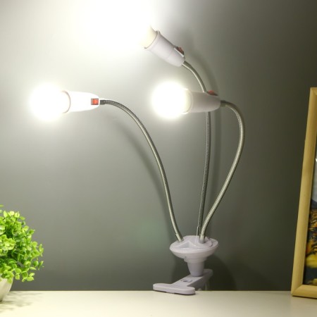 Cindle trio table lamp 3x15W E27 white 8x12x45cm-2