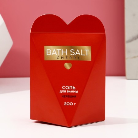 Bath Salt bath, 200 g, cherry aroma, pure happiness-2
