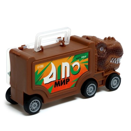 Dino truck set, 3 pcs, with dinosaurs-7