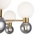 Freya FR5394CL-12BS Bony, 660x660x410 mm ceiling lamp, G9, 12x25W, brass color