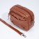 Cross-Bodi Bag on a zipper, brown color