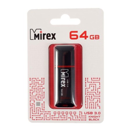 Flashka Mirex Knight Black, 64 GB, USB3.0, Thu up to 140 MB/s, PLO up to 40 MB/s, black-2