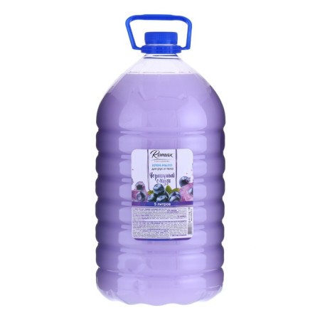 Cream-soap for the hands and bodies of Romax "Blueberry Smoothie", 5 liters