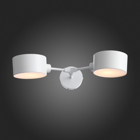 Wall lamp EVOLUCE. Sle183501-02. Gemento. 2x60 watts, E14, 51x12 cm, white color-4