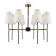 Caustra Freya Fr5196PL-08BBS TIDA, 830x830x475 mm, E14, 8x40W, black color and brass