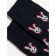 Male cotton socks diwari happy "rabbits", size 25, dark blue color