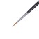 Brush of columns Round, RUBLOFF series 1015 No. 2, short handle, black matte/white clip