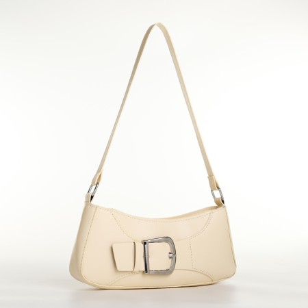 Bag Women's Baget with a zipper, milk color-2