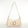 Bag Women's Baget with a zipper, milk color