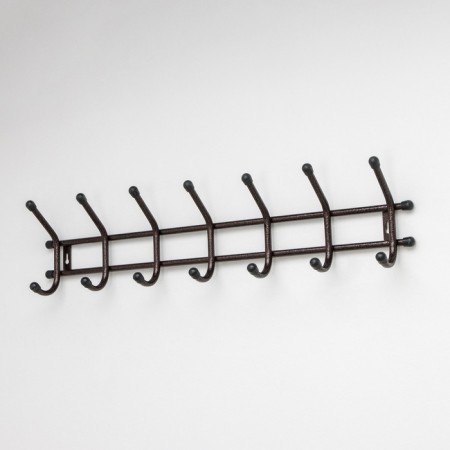 Wall hanger "Coosen 7", 7 hooks, Copper antique color-1