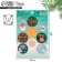 Paper stickers "New Year", for gifts, 14 x 21 cm, New Year